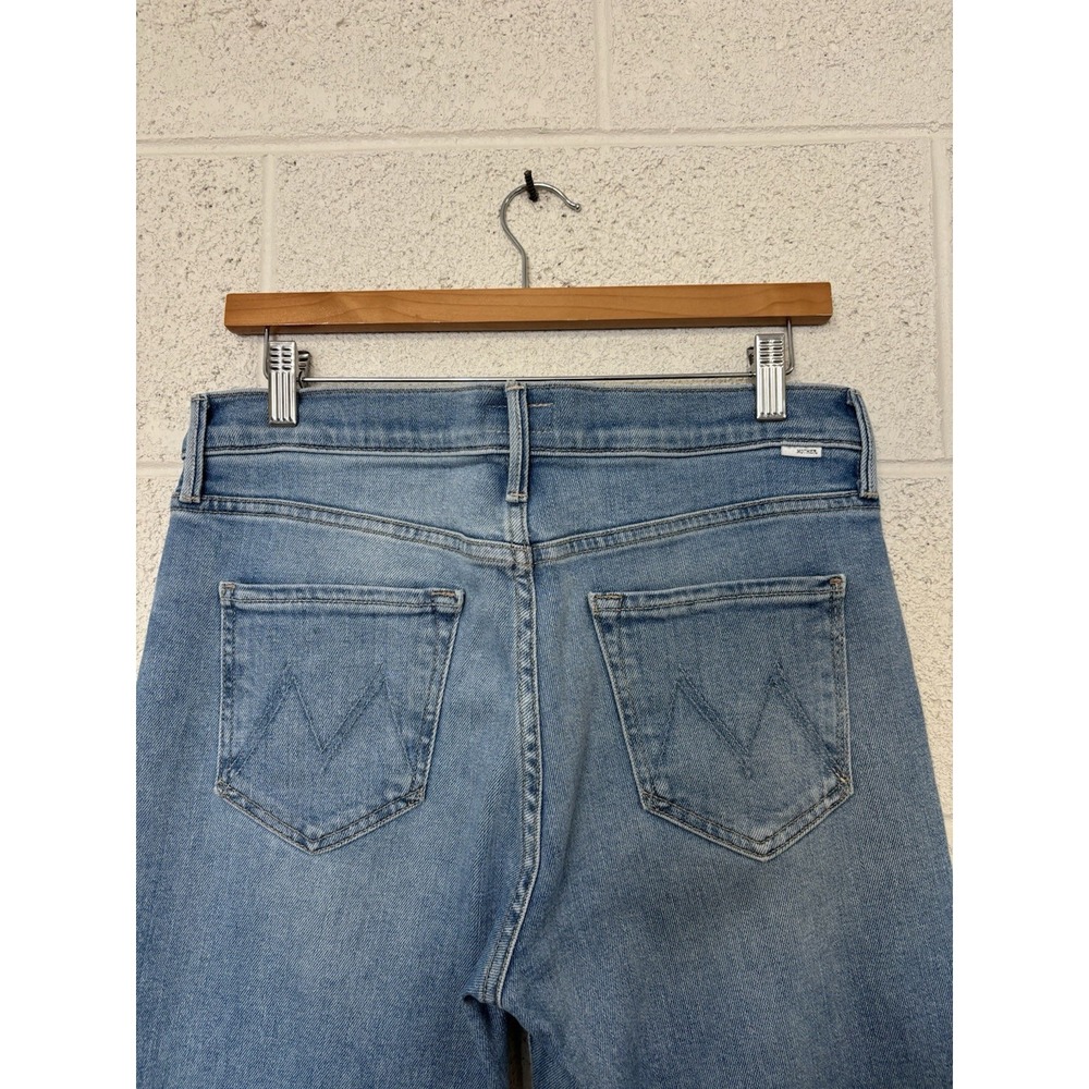 MOTHER The Kick It Ankle Fray Jeans Women's Size 29 Retail $278 - Picture 4 of 7